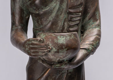 Buddha Statue-Antike Thai Style Bronze Charity & Compassion Gautama Buddha Statue-63cm/25 "