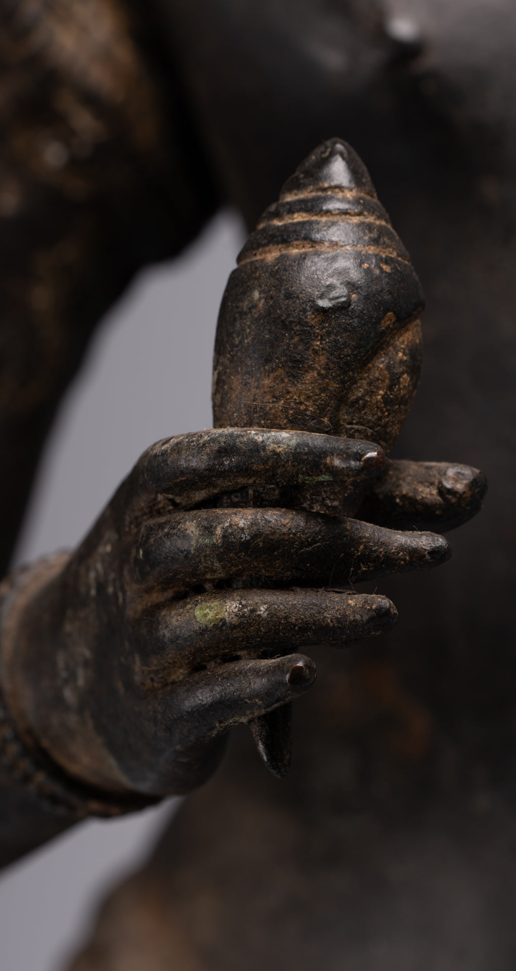 Statue de Brahma - Style Khmer Antique Koh Ker Brahma debout en bronze - Création du Dieu hindou - 97 cm/39"