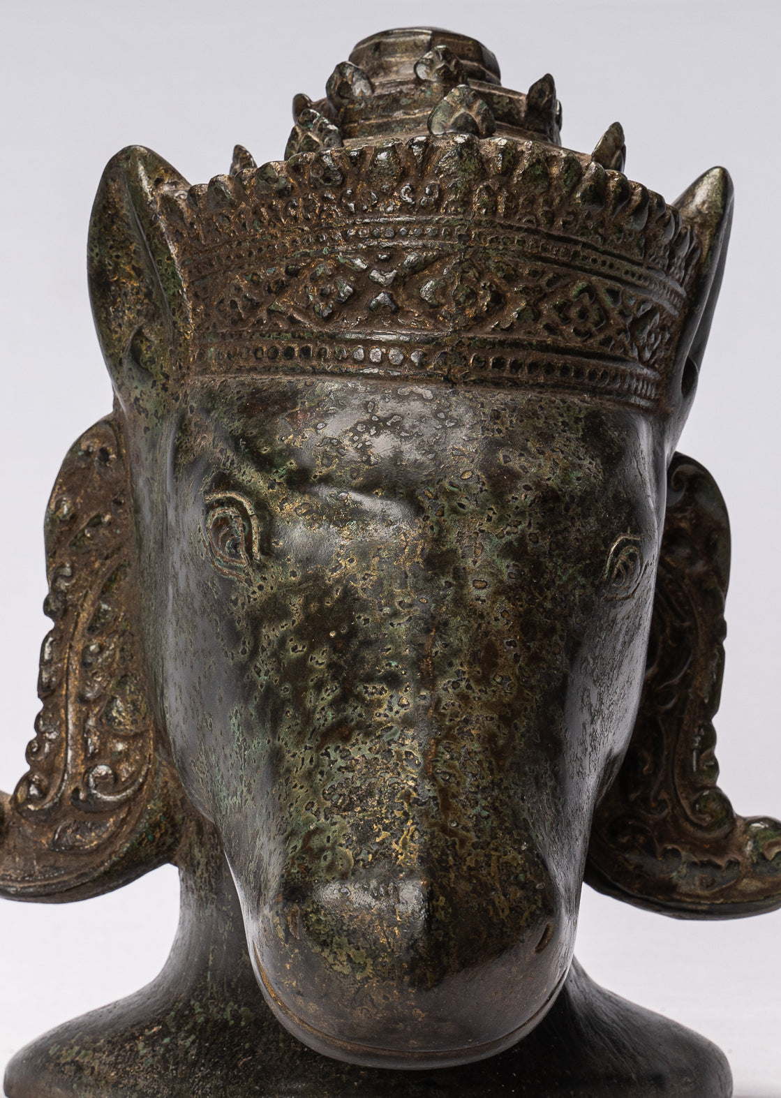 Antique Khmer Style Bronze Hayagriva Kalkin Horse of Vishnu - 29cm/12"