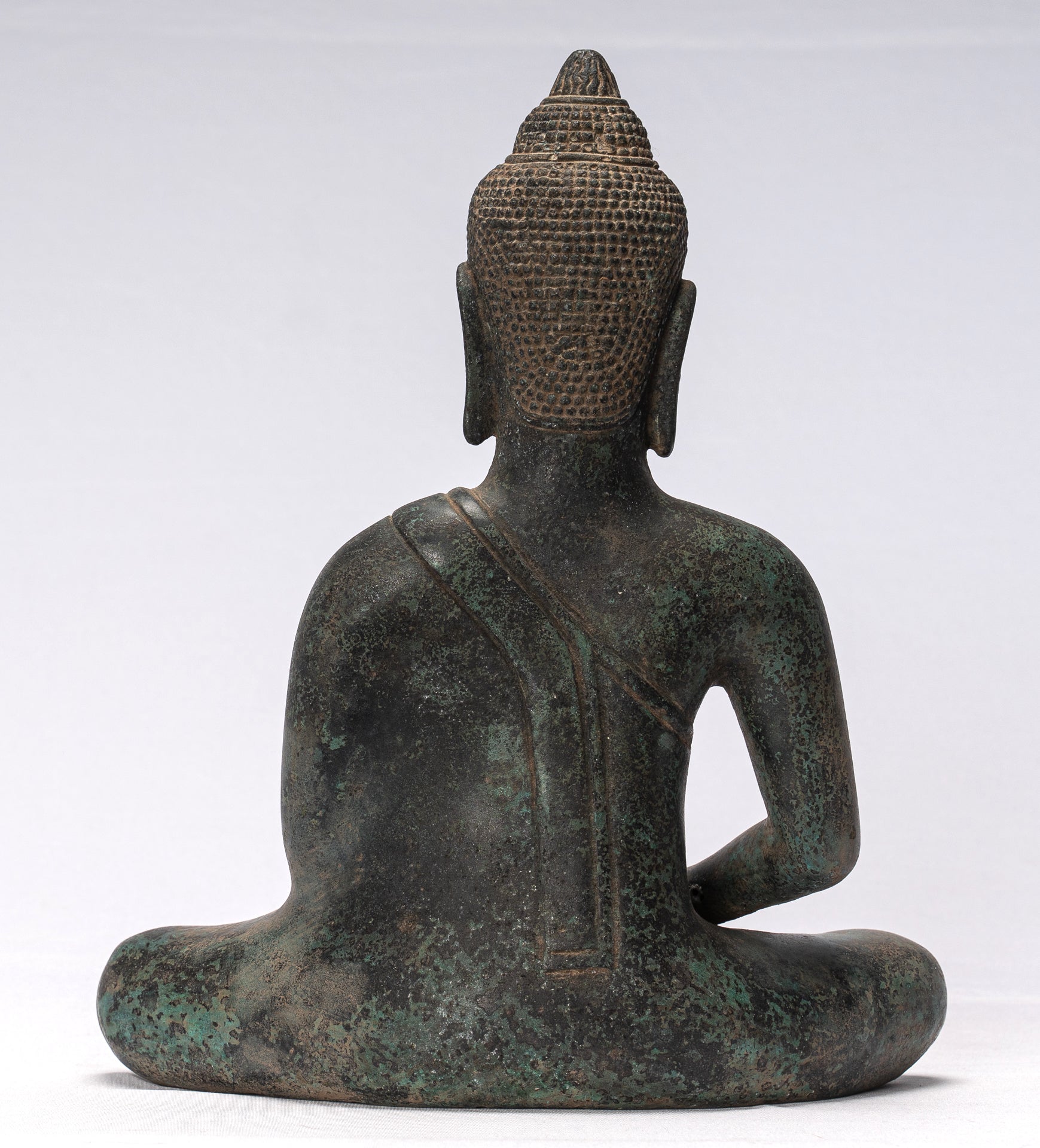Buddha Statue-Antike Khmer Style Seated Meditation Buddha Statue-28cm/11 "