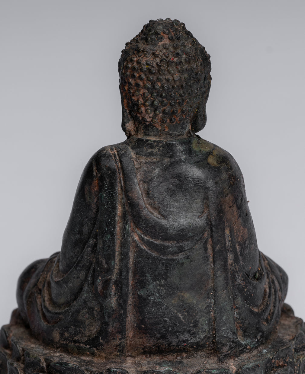 Statua Buddha - Meditazione di bronzo in bronzo cinese Antique Statue Buddha - 13 cm/5 "