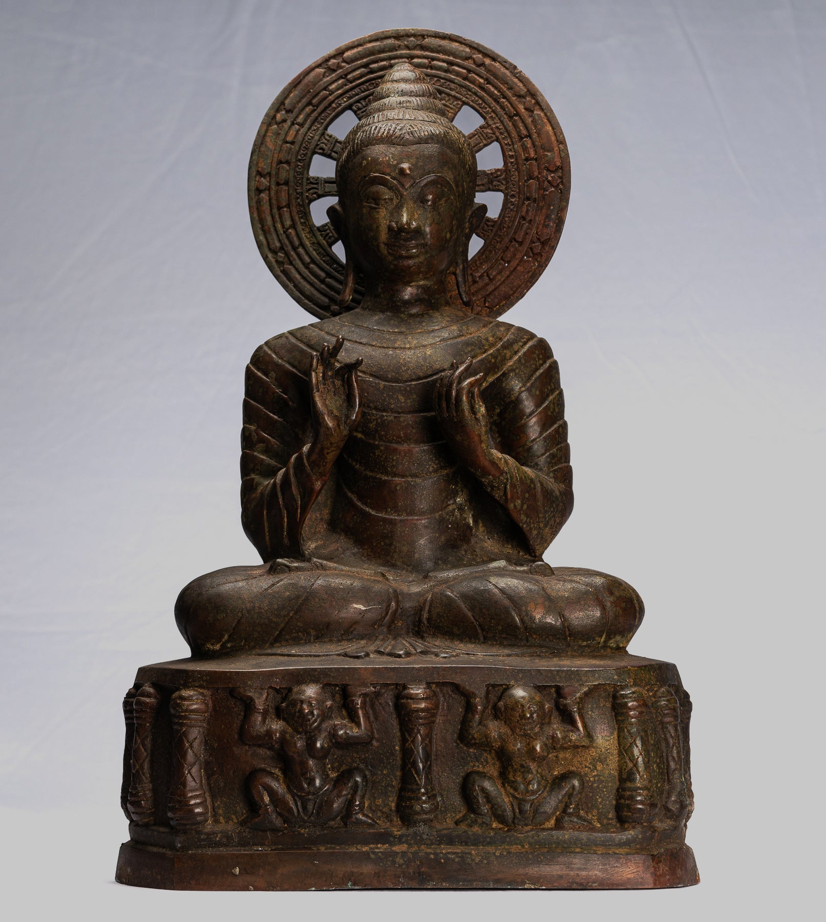 Statua di Buddha - Grande antico stile tailandese Insegnamento in bron – HD  Asian Art