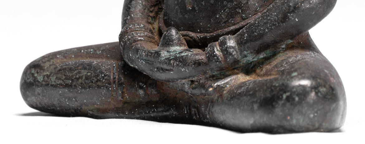 Statue de Bouddha – Statue de Bouddha Baphuon de méditation de style khmer antique – 19 cm.