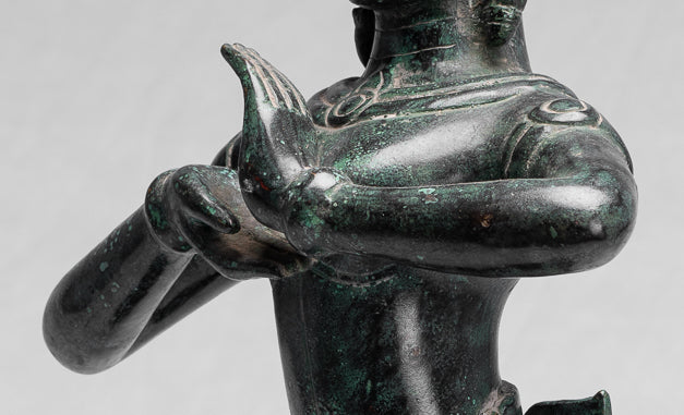 Antike Khmer Style Baphuon Bronze Dancing Apsara oder Angel Statue-54cm/22 "