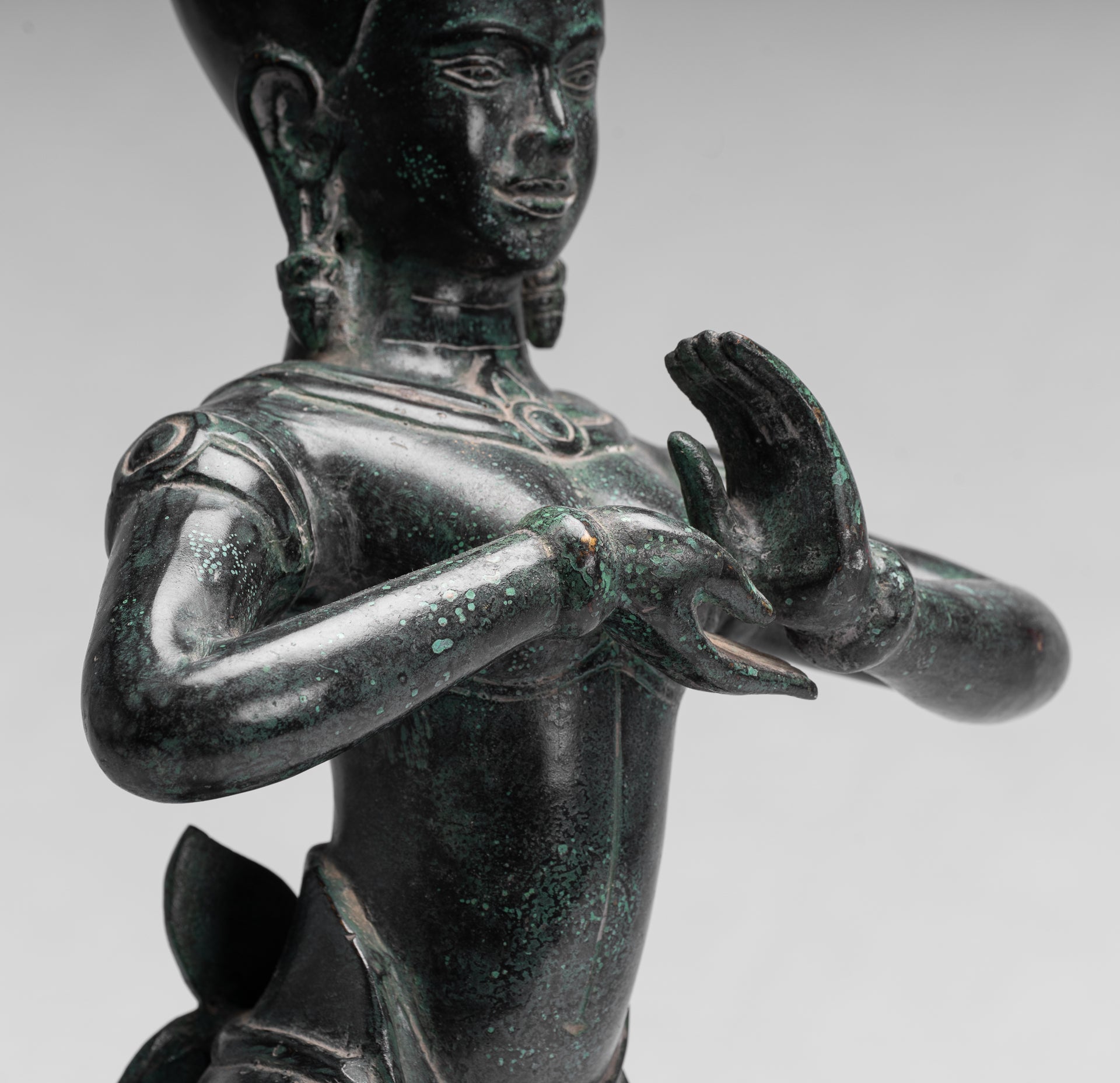 Antike Khmer Style Baphuon Bronze Dancing Apsara oder Angel Statue-54cm/22 "