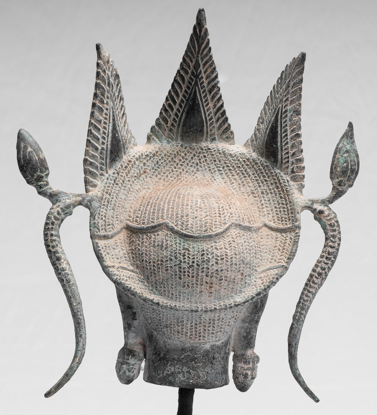 Apsara - Antique Khmer Style Bronze Angkor Wat Apsara or Angel Statue - 39cm/16"