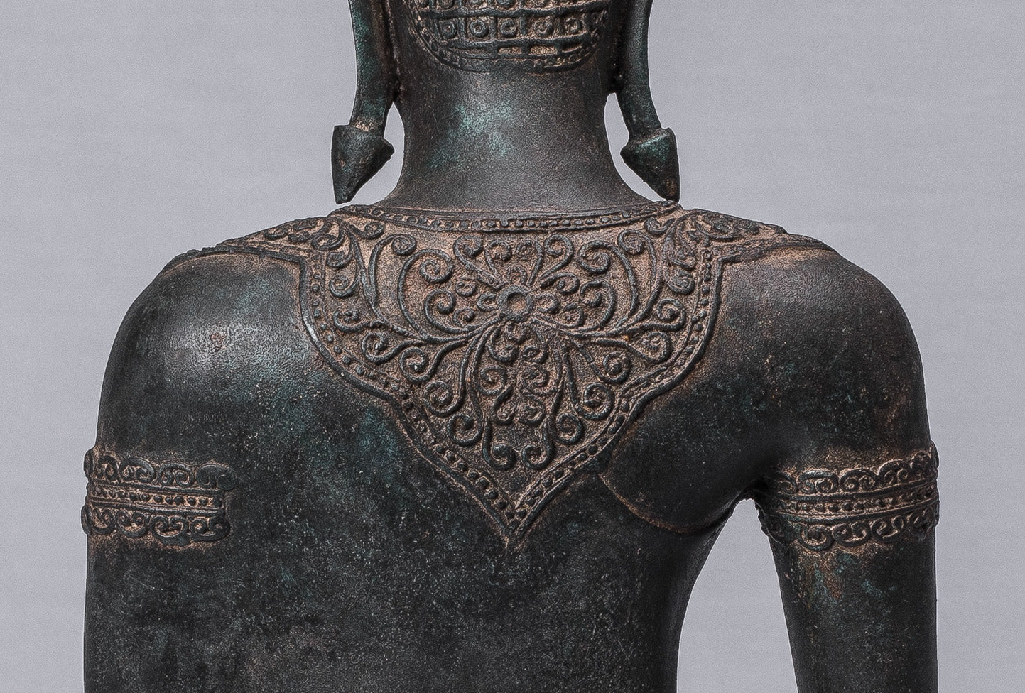 Statue de Bouddha - Statue de Bouddha des Lumières assise d'Ayutthaya de style thaïlandais antique - 66 cm/26"