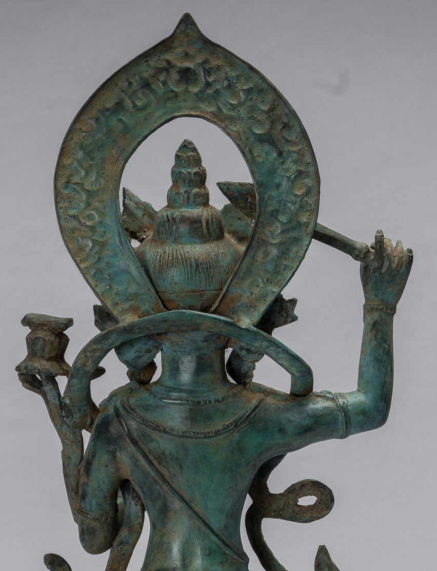 Estatua de Manjushri - Estatua de Manjushri de estilo Java antiguo Majapahit - 46cm/18 "