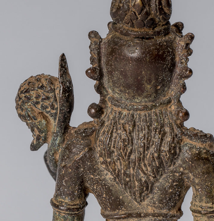 Estatua de Tara - Estatua de bronce de bronce indonesio de java antiguo - 8cm/3 "