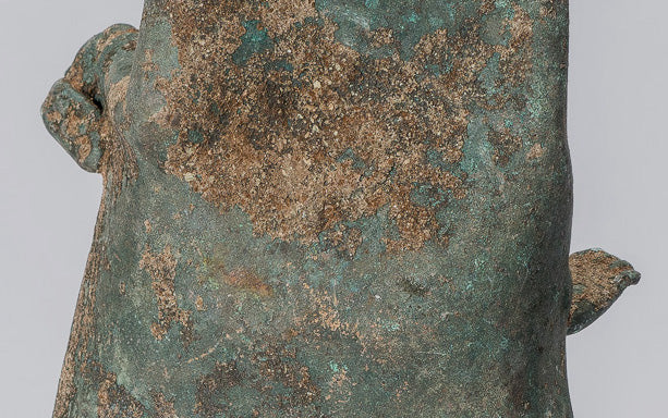 Estatua de Buda - Buda de enseñanza de bronce de bronce de estilo indonesio antiguo - 30 cm/12 "