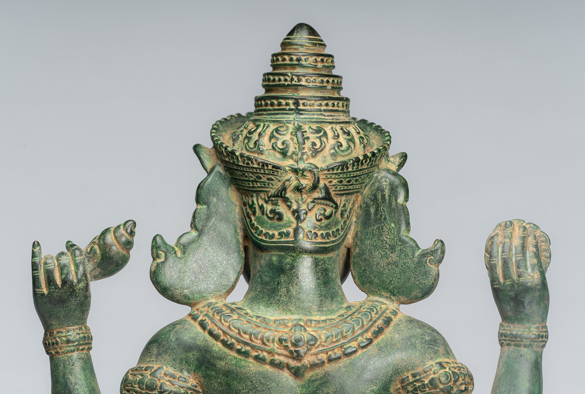 Kalkin Statue - Antique Khmer Style Standing Bronze Hayagriva Kalkin Horse of Vishnu - 56cm/22"