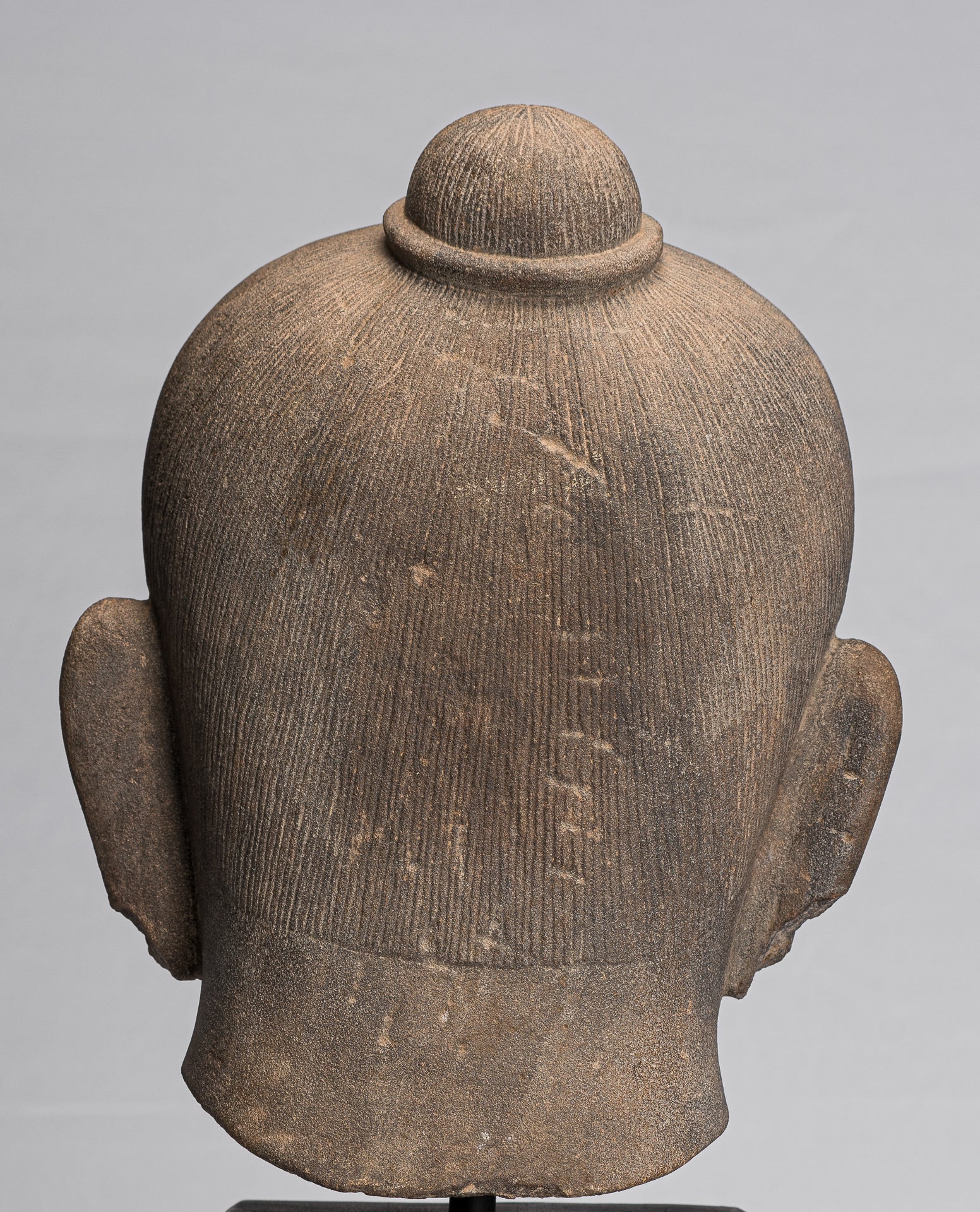 Estatua de Jayavarman - Estatua de cabeza de Jayavarman VII de estilo Jayavarman VII - 38 cm/15 "