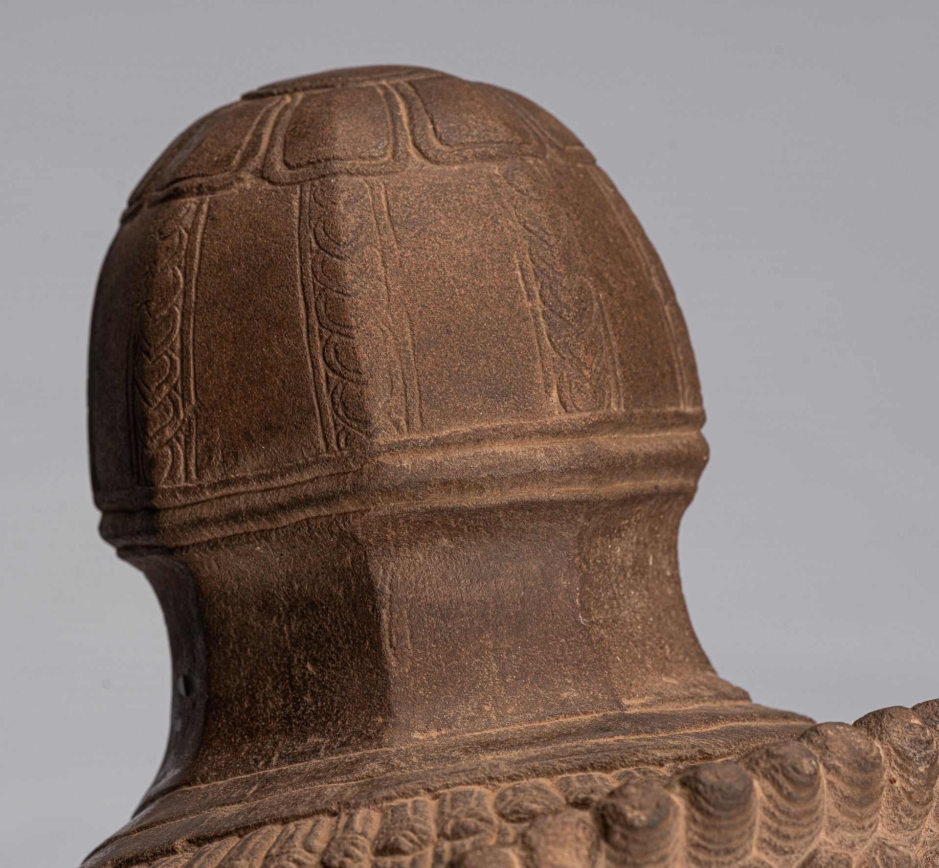 Angkor Wat Style de piedra antiguo montado en piedra Dvarapala Templo Guardian - 50 cm / 20 "