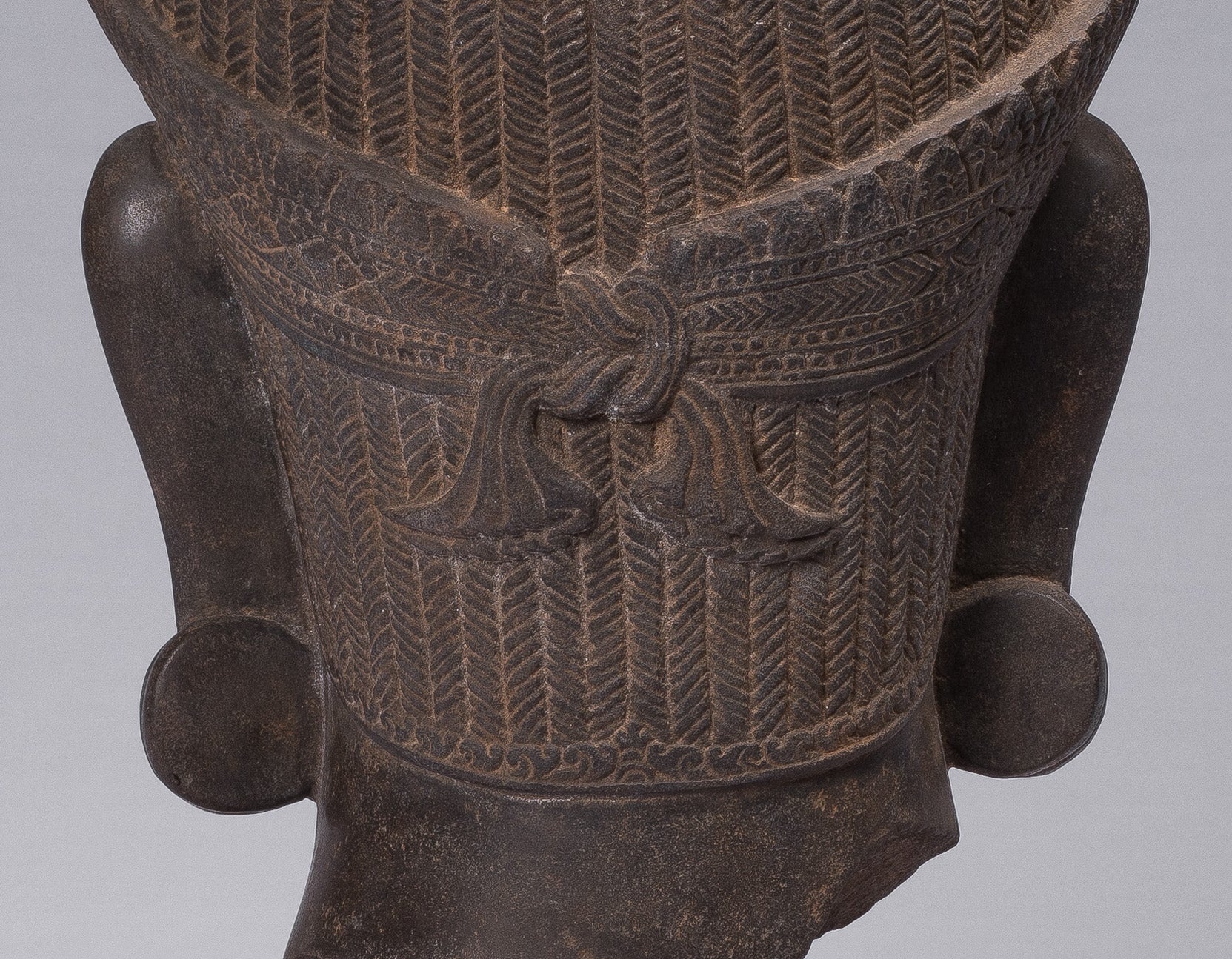 Antique JMER Style Stone Banteay Srei Hindu Dios Hanuman Estatua - 55 cm/22 "de alto