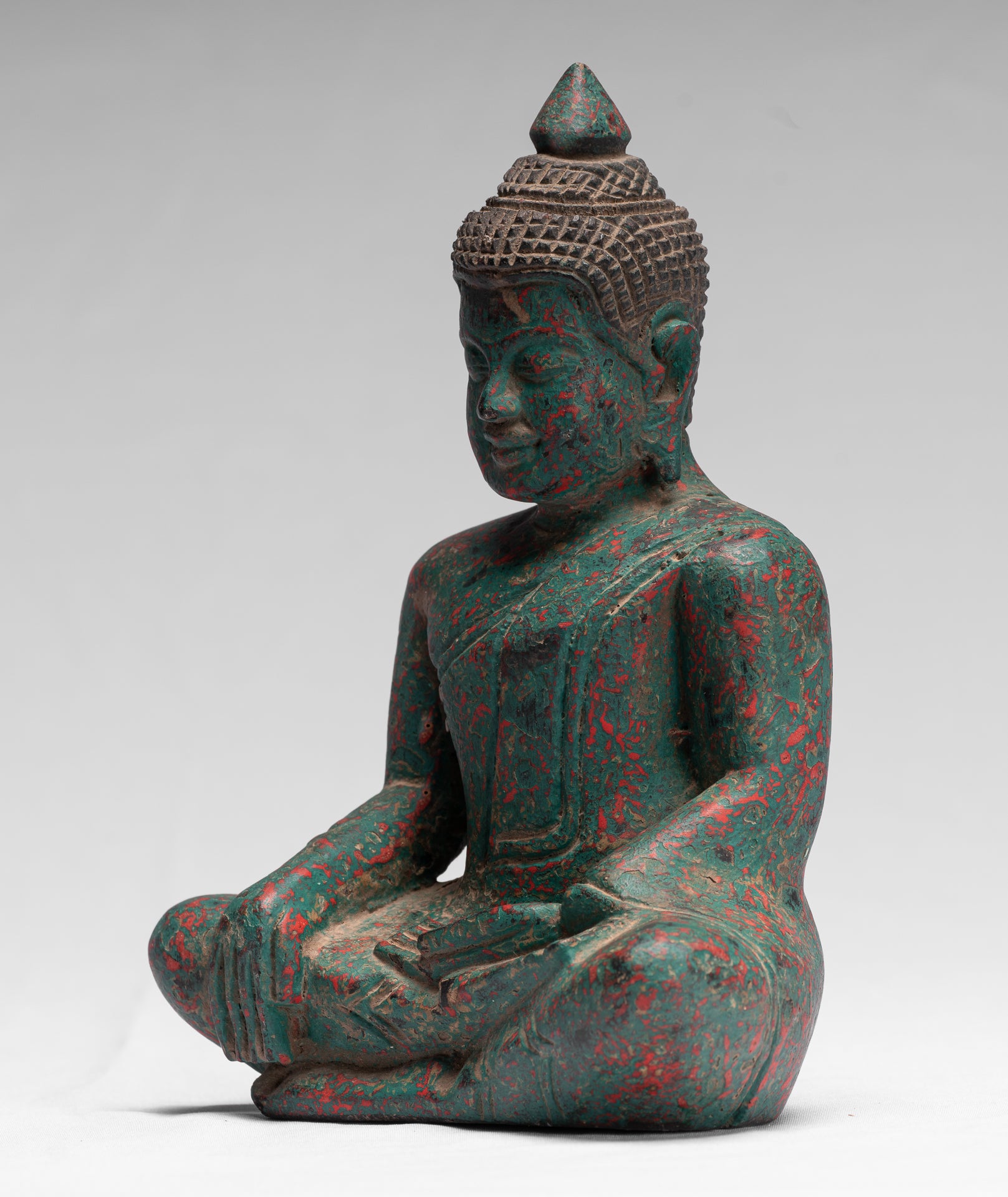 Estatua de Buda - Estatua de Buda de la Madera de Madera Asia ASIA ASIA ASIA ASIA - 21cm/8 "