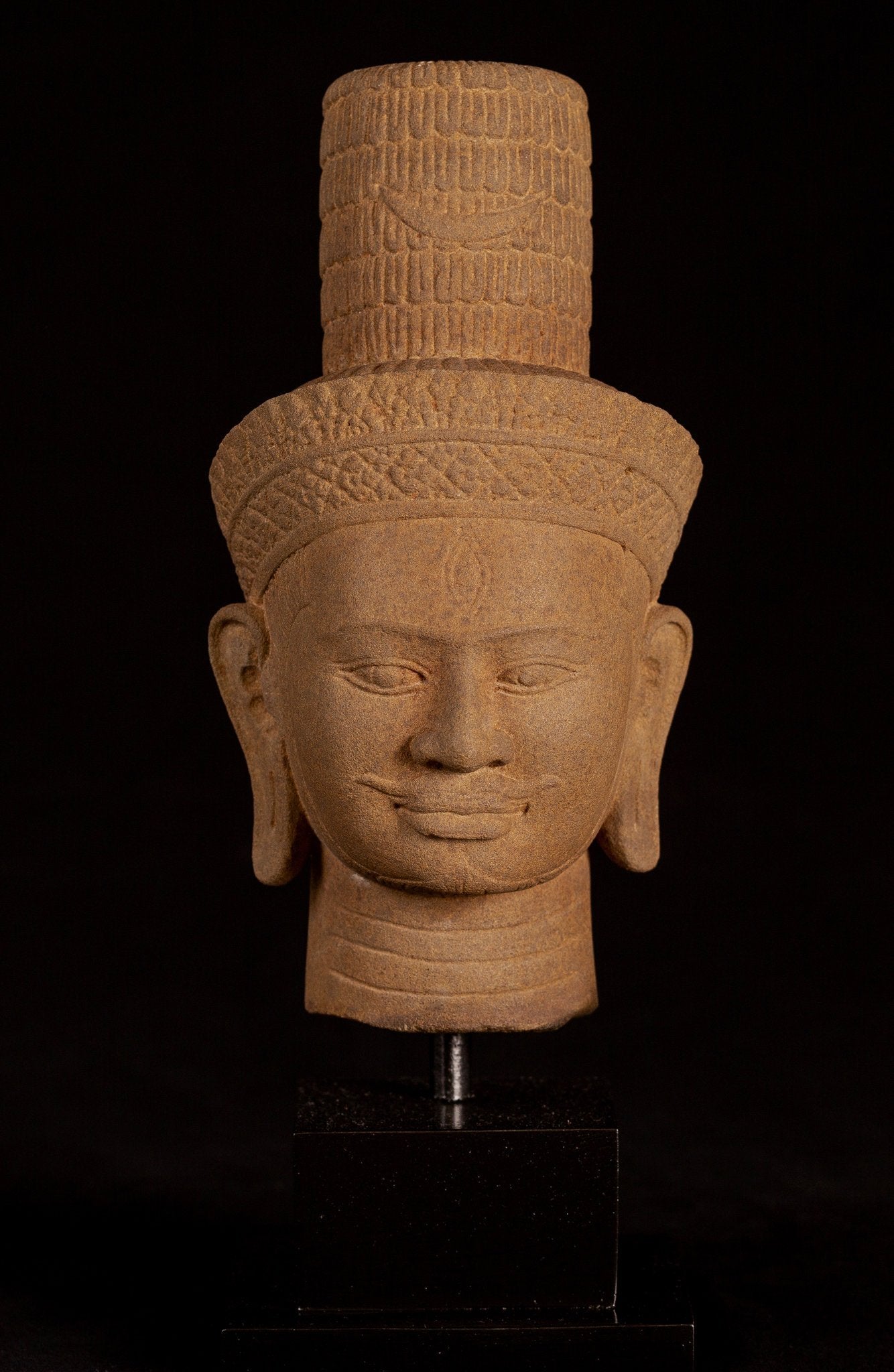 Estatua de cabeza de Stone Shiva Style de Bakheng de Bakhen