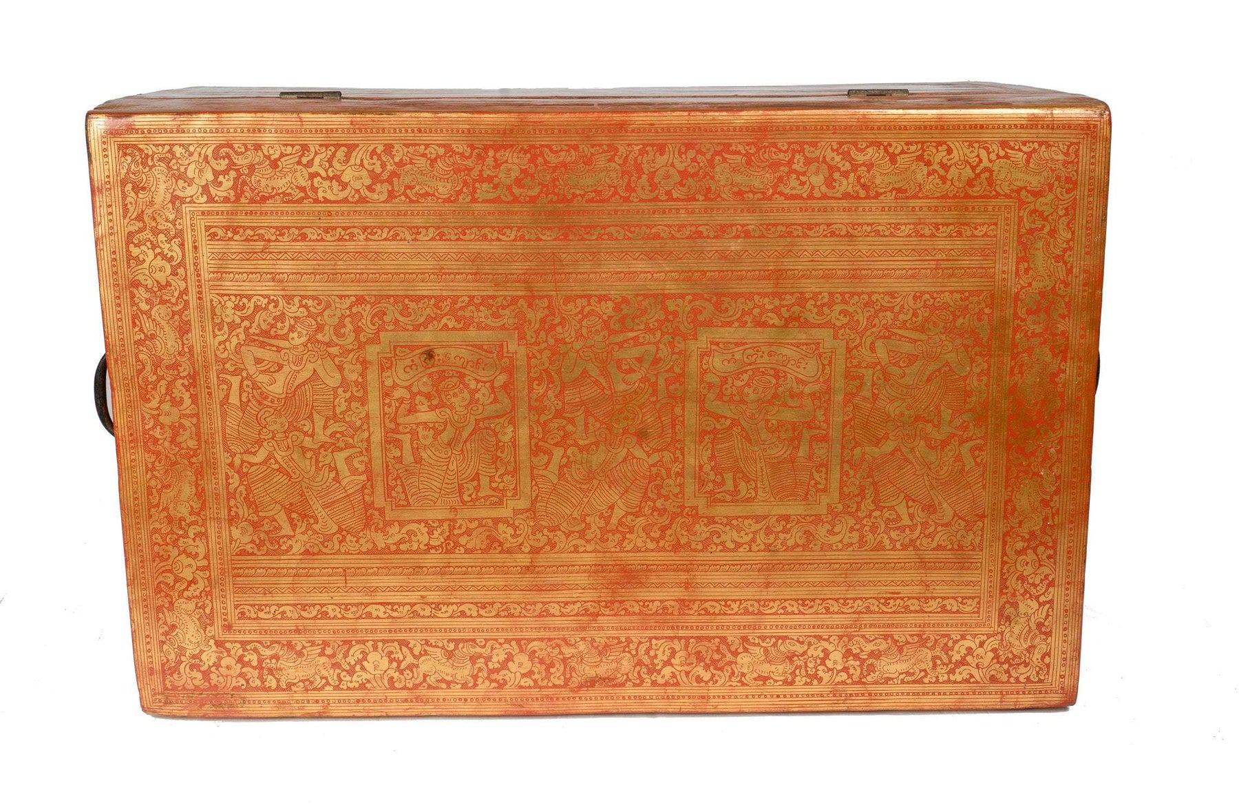 Antique 19th Century Burmese Lacquerware Sadaik or Manuscript Box - 38 ...