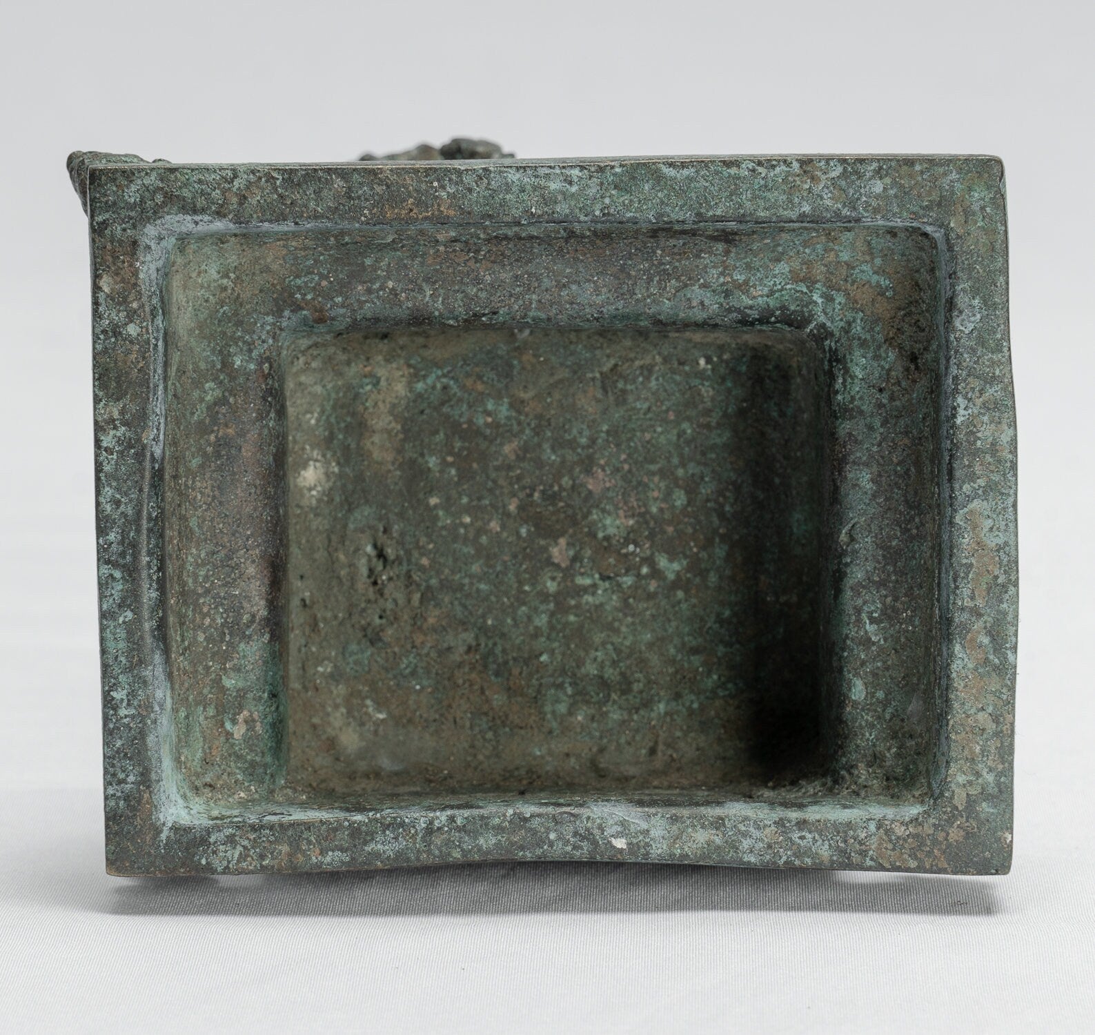 Statue de Ganesha – Statue antique de style javanais en bronze assis Majapahit Ganesha – 24 cm/25,4 cm