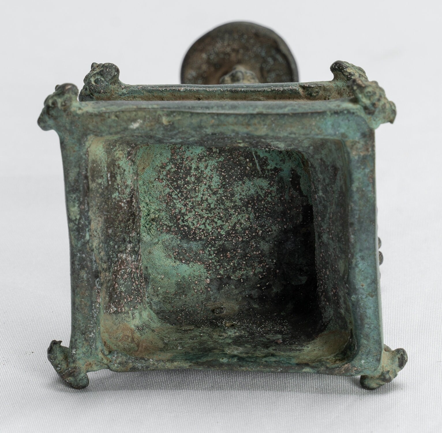 Estatua de Ganesha - Estatua de Ganesha indonesia de bronce de estilo javanés antiguo - 14 cm/6 "