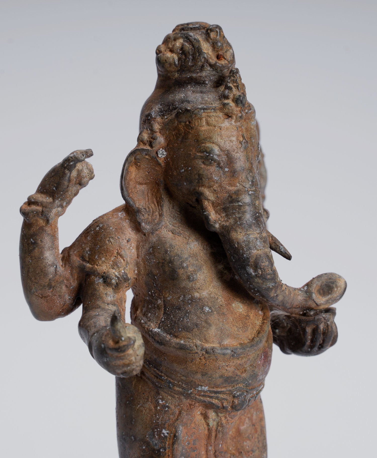 Estatua de Ganesha - Estatua de Ganesha de Ganesha de estilo javanés de estilo javanés de pie - 17cm/7 "