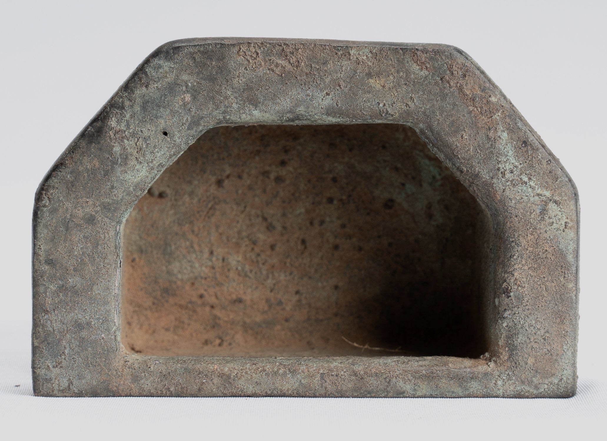 Estatua de Buda - Estatua de Buda de la Ilustración Javanese de bronce indonesio antiguo - 14.5cm/6 "