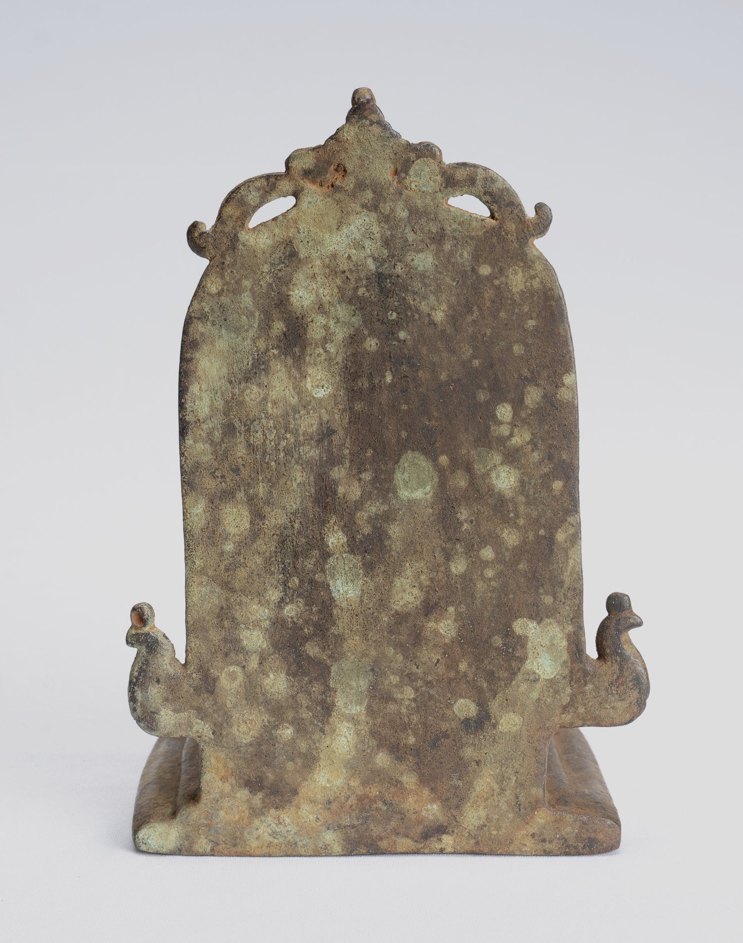 Estatua de Buda - Estatua de Buda Javanese Amitabha de estilo indonesio antiguo de bronce - 16 cm/6 "