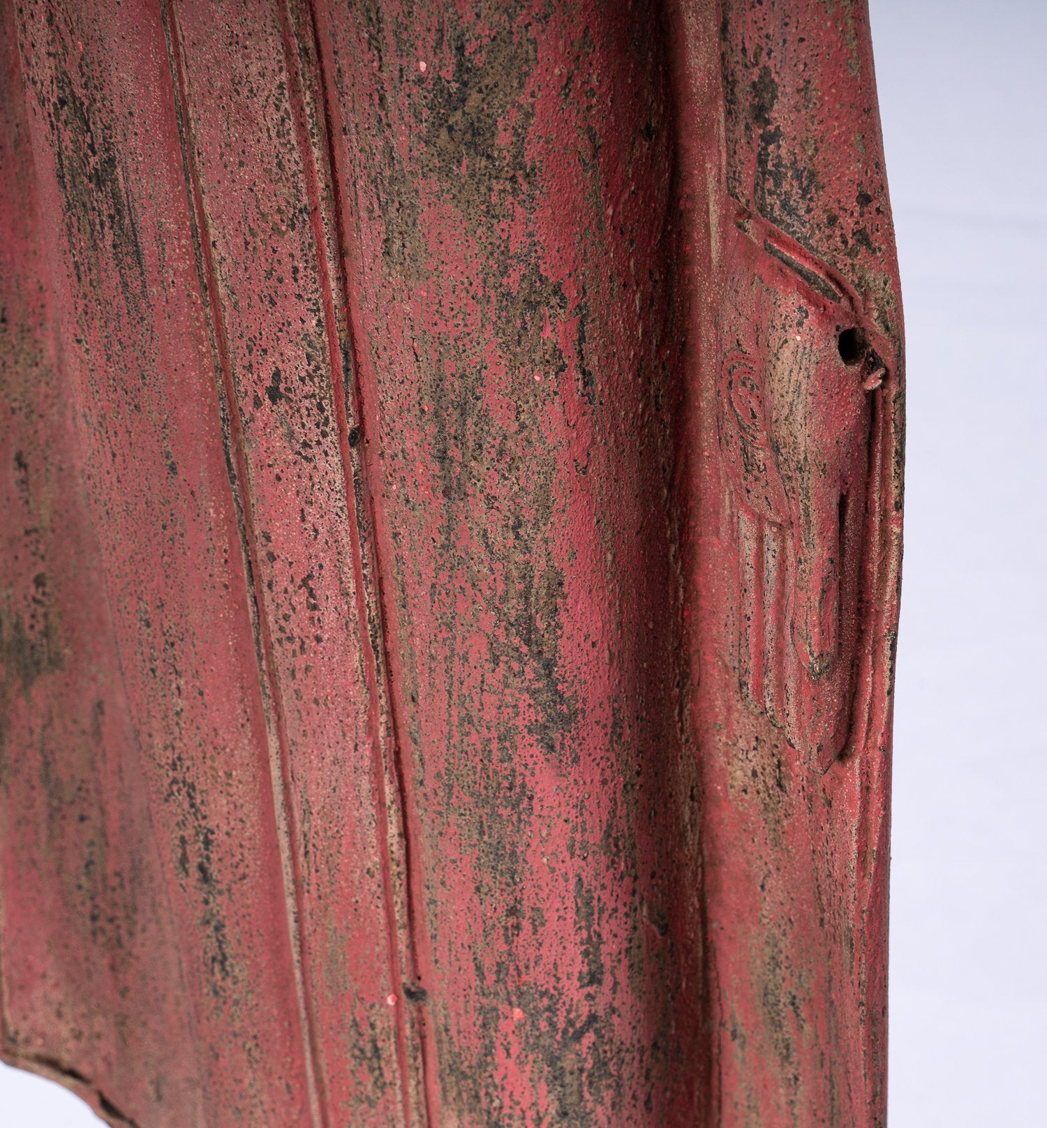 Estatua de Buda - Protección de madera de estilo antiguo de estilo jemer el lunes Estatua de Buda - 107 cm/43 "