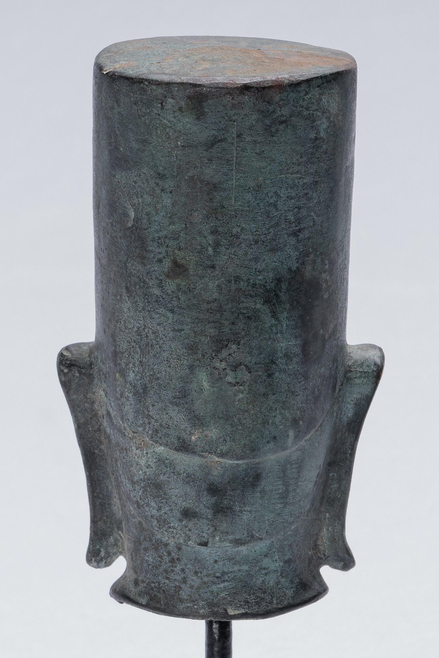 Vishnu Statue-Antique Phnom Da Style montés en bronze khmer Vishnu Head-19cm/8 "