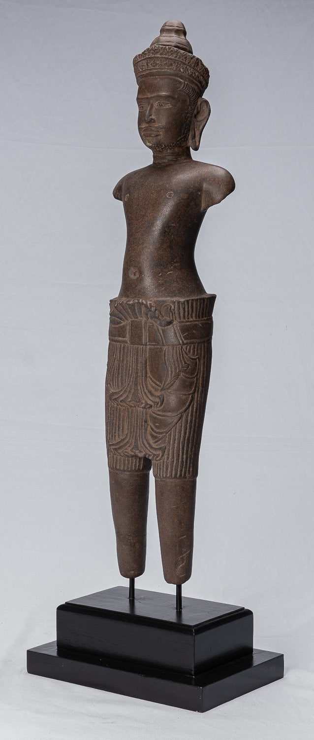 Estatua de Vishnu - Arenisca de estilo montado en el siglo 10 antiguo Vishnu Torso - 80 cm / 32 "