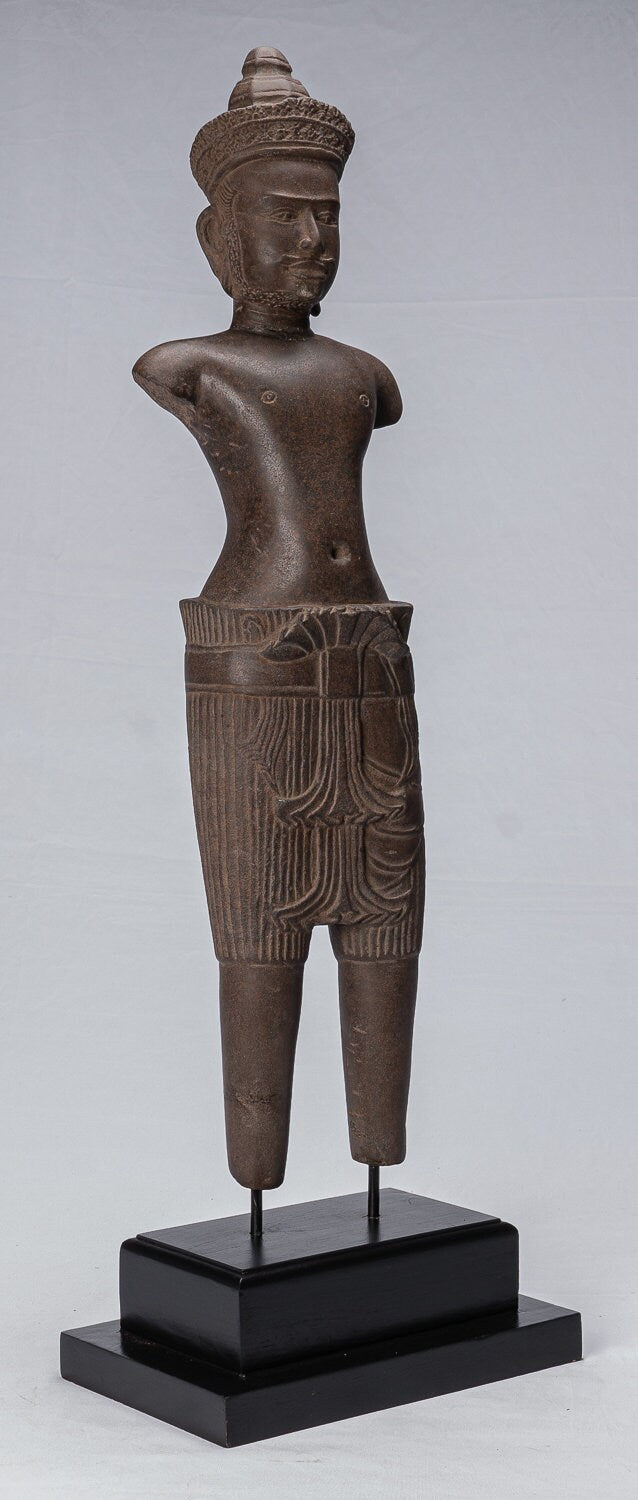 Estatua de Vishnu - Arenisca de estilo montado en el siglo 10 antiguo Vishnu Torso - 80 cm / 32 "