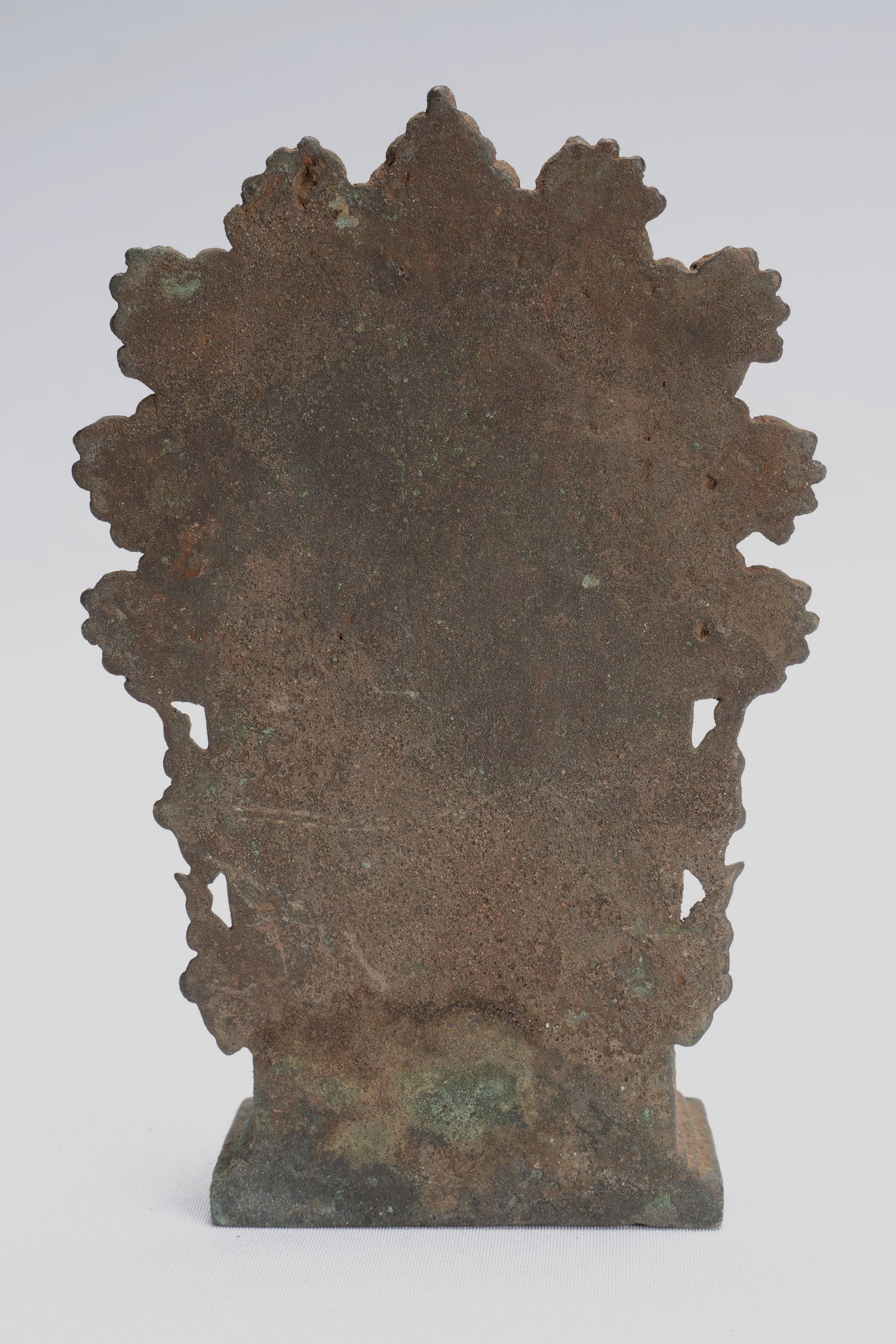 Statue de Shiva - Statue de Shiva assise javanaise en bronze de style indonésien antique -14 cm/5"