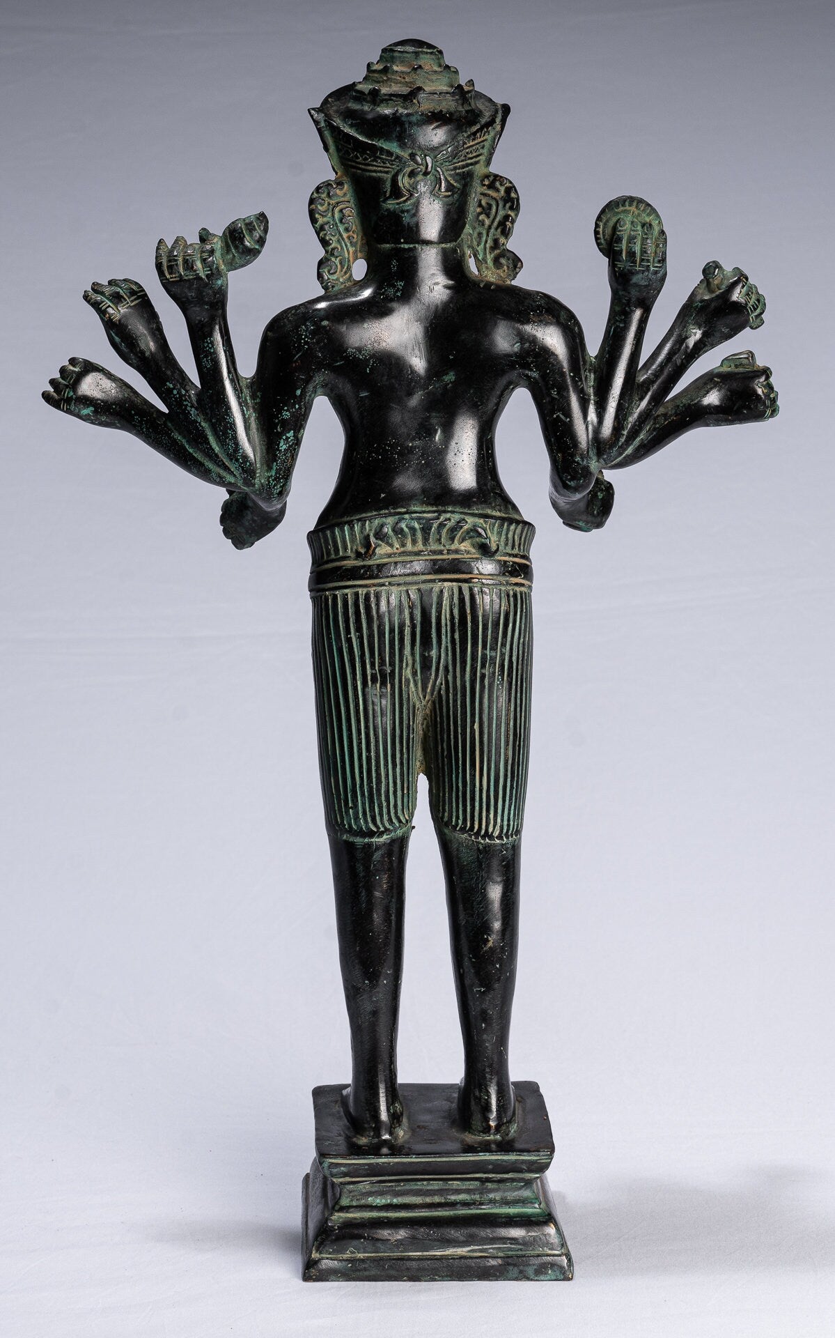 Kalkin-Statue – antikes Khmer-Stil montiertes Bronze-Hayagriva-Kalkin-Pferd von Vishnu – 50 cm/20 Zoll