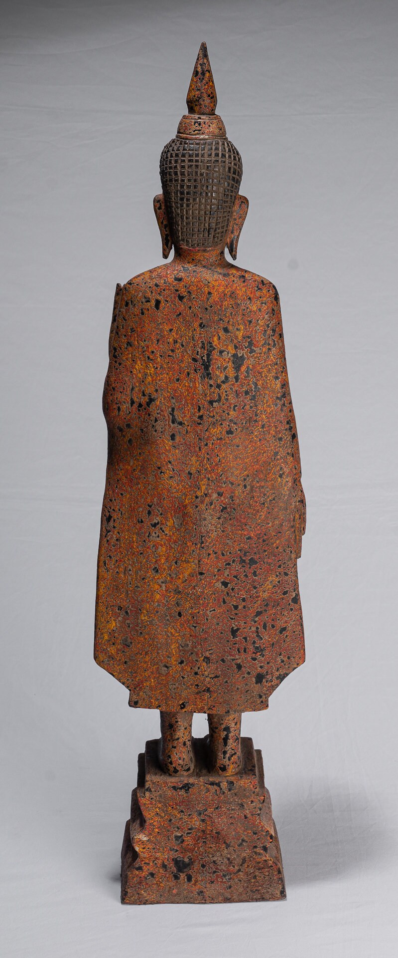 Estatua de Buda - Protección de madera de estilo antiguo de estilo jemer el lunes Estatua de Buda - 76 cm/30 "