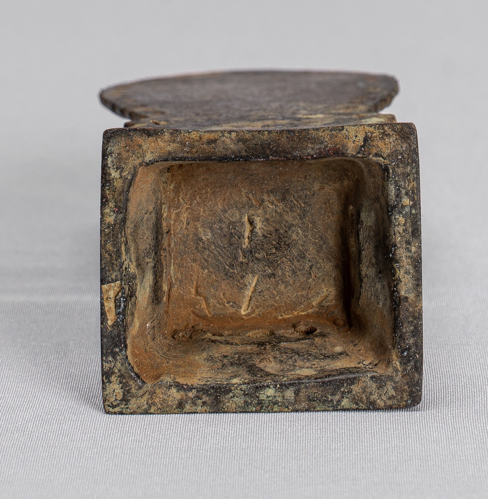 Estatua de Buda - Estilo indonesio antiguo Bronce Javanese enseñanza Buda - 14cm/6 "