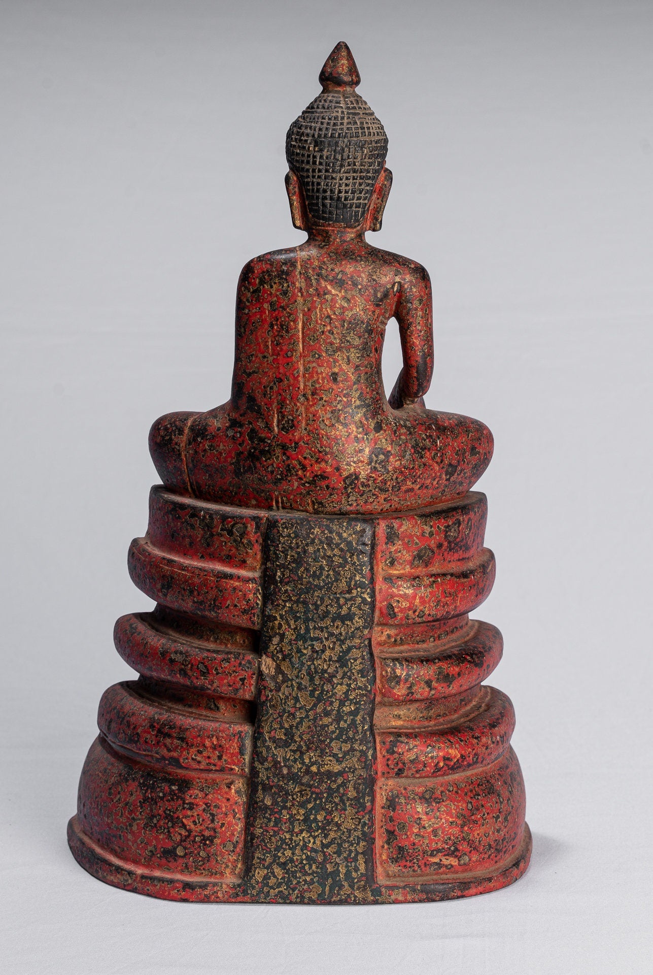 Buda - Estatua de Buda de Buda de Madera de Madera ASIA ASIA ASIA - 35cm/14 "